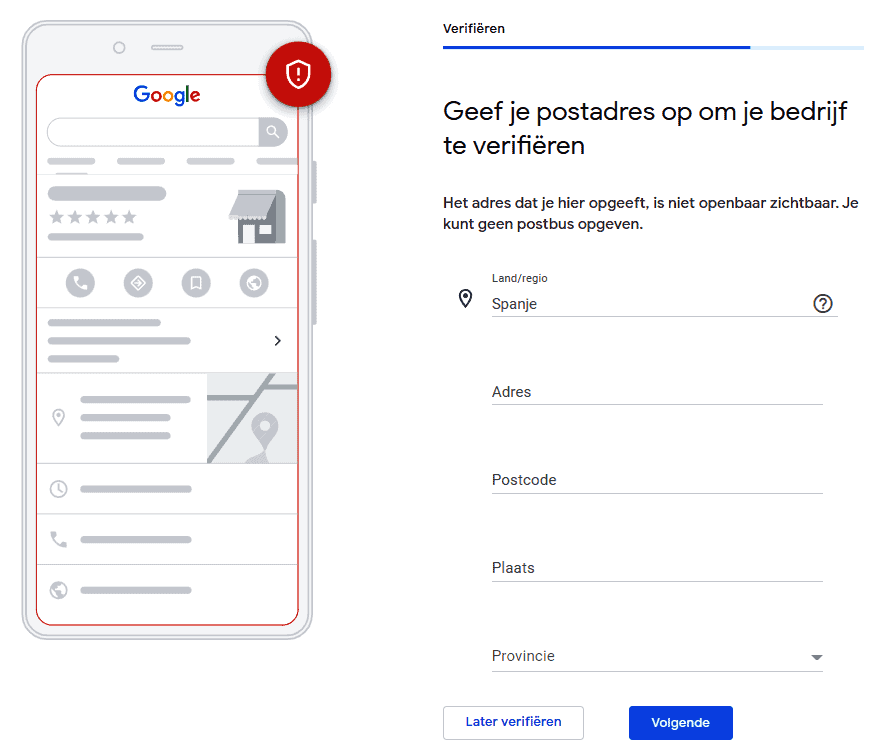 Google Bedrijfsprofiel